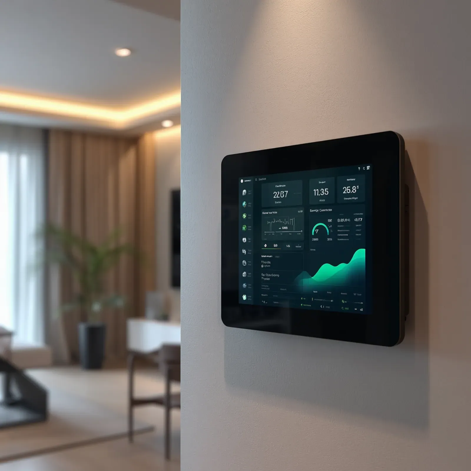 Smart-Home-Steuerung mit minimalistischem Dashboard — Elektrotechnik Mika Oberpfalz